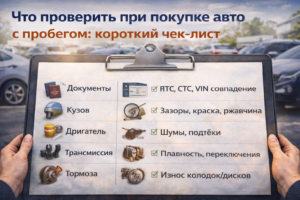 Что проверить при покупке авто с пробегом: короткий чек-лист