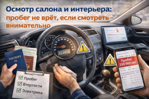 Осмотр салона и интерьера: пробег не врёт, если смотреть внимательно