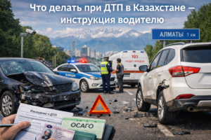 Что делать при ДТП Казахстан: пошаговая инструкция